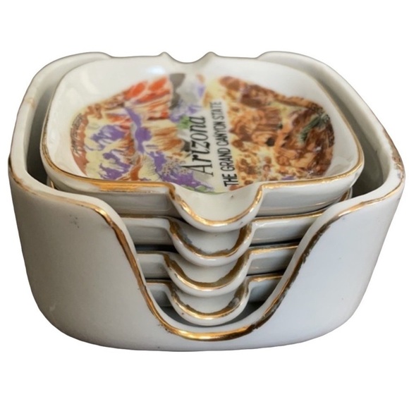 Individual Arizona Nesting Ashtray Set - Picture 1 of 10